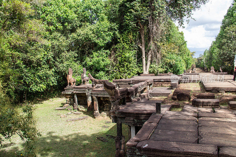 柬埔寨:Banteay Samré吴哥建筑群中的寺庙